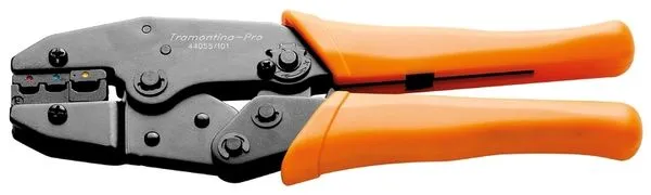 Alicate crimpador para terminais pré-isolado 0,5mm² a 6,0mm² TRAMONTINA PRO