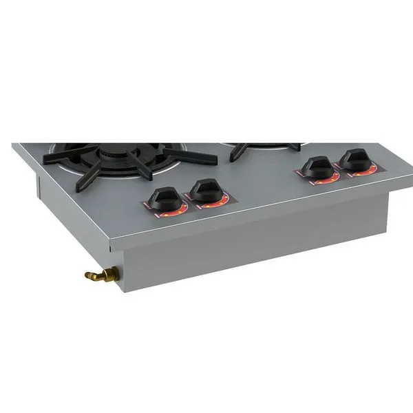 Fogão 2 Bocas De Embutir Baixa Pressão 2 Qd 20x20 Inox Sl13011-i Itajobi