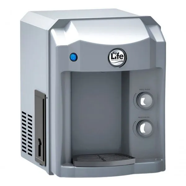 Purificador de Água Alcalina Ionizada com Ozônio e Magnésio de Bancada Top Life mg+ Gelada Cinza 110V Purificador Água Alcalina Ionizada Ozônio E Magnésio Mg+ Cinza 110V