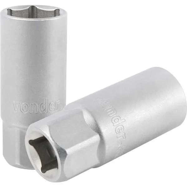 Soquete Para Vela 21mm ENC 1/2" Cromo Vanádio - VONDER