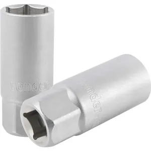 Soquete Para Vela 21mm ENC 1/2" Cromo Vanádio - VONDER
