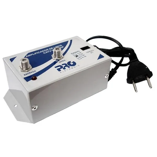 Proeletronic Amplif. De Linha Pqal-3000 30 Db Vhf-uhf Bivolt