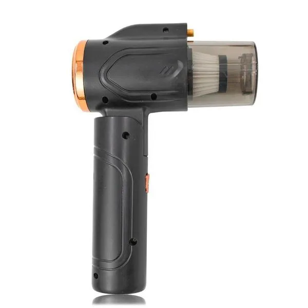 Mini Aspirador De Po Portatil Vertical Usb Recarregavel 2 Em 1 Retratil Automotivo Sofa Preto