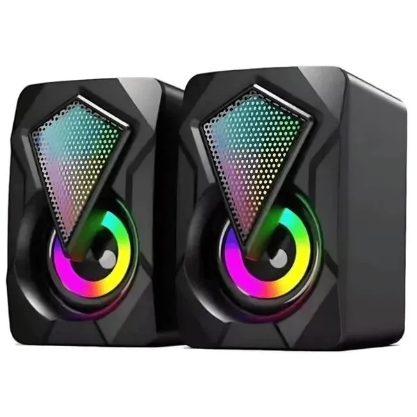 Caixa de Som 2.0 USB CS-C20 para Computadores e Notebooks com Conexão USB e P2 e Iluminação LED Exbom Caixa de Som 2.0 USB CS-C20 com Conexão USB e P2 e Iluminação LED para Computadores Exbom