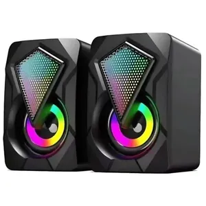 Caixa de Som 2.0 USB CS-C20 para Computadores e Notebooks com Conexão USB e P2 e Iluminação LED Exbom Caixa de Som 2.0 USB CS-C20 com Conexão USB e P2 e Iluminação LED para Computadores Exbom