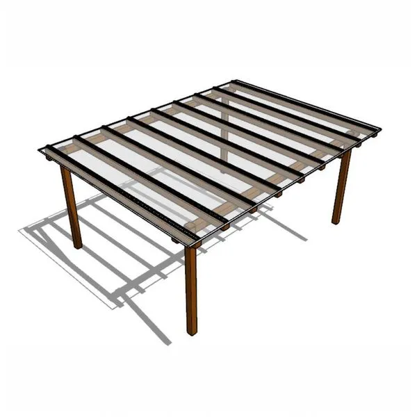 Kit Policarbonato pacto Cristal 3mm 6,00m X 3,00m Perfis Naturais Cristal: 88% De Transmissão De Luz