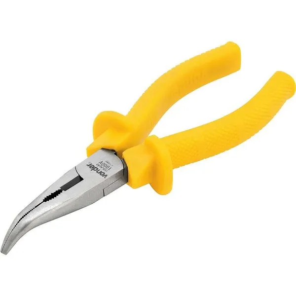 Alicate Bico Meia-Cana Curvo 6" Isolado 1.000V Cromo Vanádio - VONDER