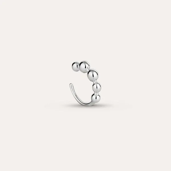 Piercing De Encaixe Bolinhas Banho Ródio