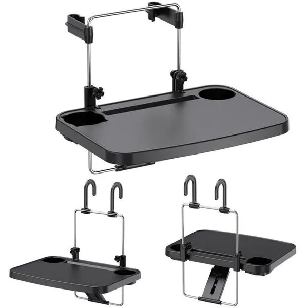 Suporte de Mesa para Notebook em Carro com Bandeja para Volante e Banco com Porta Copo para Viagem Utibom Suporte de Mesa para Notebook em Carro com Bandeja para Volante e Banco para Trabalho e Lanche