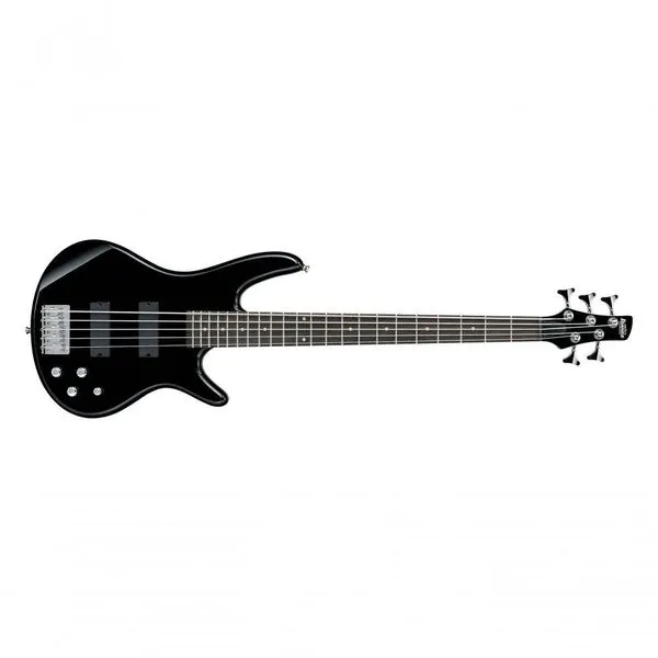 Baixo Elétrico 5 Cordas Ibanez GSR205-BK SR GIO Corpo Okoume Captacao Dynamix Black Baixo Elétrico 5 Cordas GSR205-BK SR GIO Okoume Black Ibanez