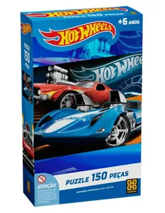 Quebra Cabeça Hot Wheels 150 Peças Grow 04170