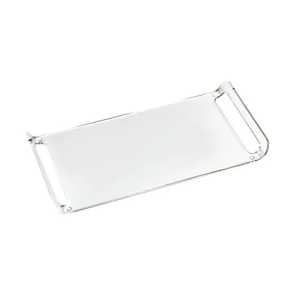 Bandeja Acrílica Hara Transparente Dobrada 32x20x4 Cm