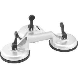 Ventosa Tripla Alumínio Capacidade de Carga 25/75Kg - VONDER