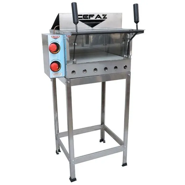 Forno De Pizza A Gás Cefaz Refratário Com Grill Infravermelho Frgc-02