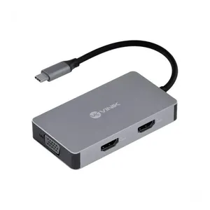 Hub USB Tipo C 5 em 1 HC-5VGA com 2 HDMI, VGA, USB 3.0 e Power Delivery 60W Vinik Hub USB Tipo C HC-5VGA 5 em 1 com 2 HDMI, VGA, USB 3.0 e Power Delivery 60W Vinik