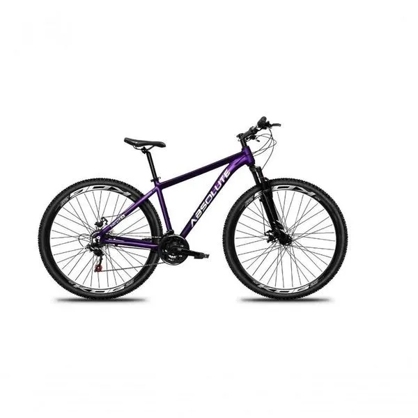 Bicicleta Aro 29 Absolute Nero 5 Alumínio Freio A Disco 21v Garfo Suspensão Mountain Bike Roxo 13.8