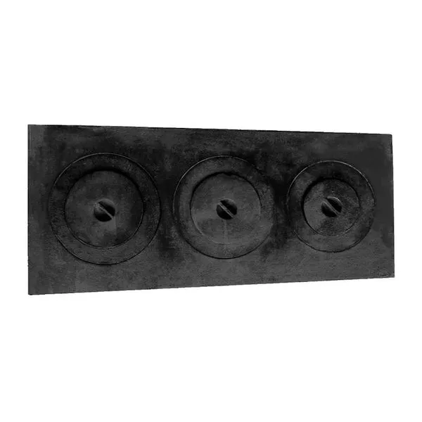 Chapa Reducao Fogao Lenha 3 Furos C Tampa 29x68x26cm 197RIG Cozinha Industrial Ferro Rig Fundidos Chapa Reducao Fogao Lenha 3 Furos C Tampa 29x68x26cm 197RIG Uso Intensivo Rig Fundidos