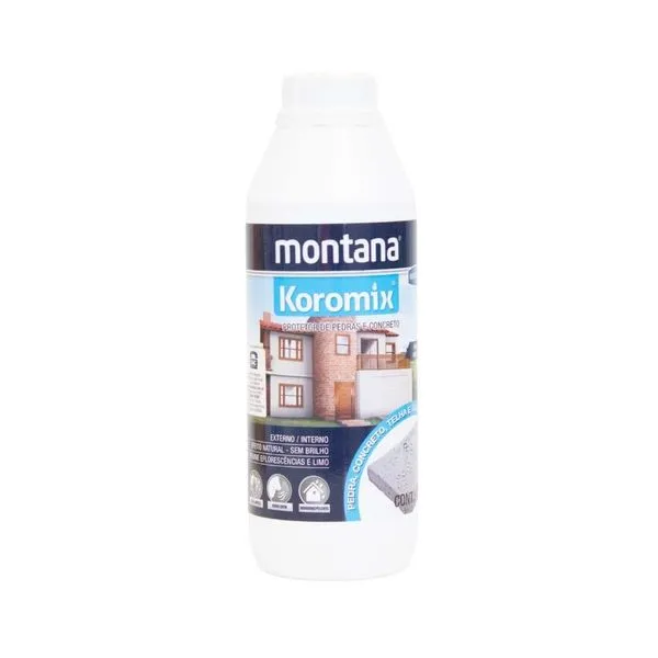 Impermeabilizante Hidrofugante Koromix Incolor Montana Impermeabilizante Hidrofugante Koromix Incolor 1L Montana