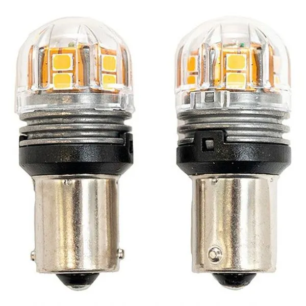 Lâmpada LED Automotiva Miniatura para Uso Geral F103 Compatível com Diversos Veículos Amber Fluxo de 380 LUMENS Electra Lâmpada LED Automotiva Miniatura para Uso Geral F103 Compatível com Diversos Veículos Amber Electra