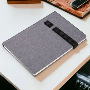 Caderno de Anotações Desembrulha All Grey com Capa Sintética Dura Elástico Suporte para Celular 80 Folhas All Grey Caderno de Anotações Desembrulha All Grey com Capa Sintética Dura Elástico e 80 Folhas All Grey
