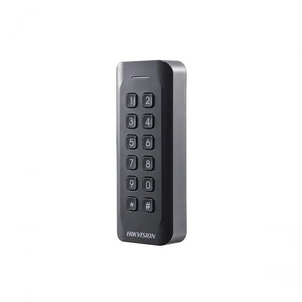 Leitor de Cartão para Controle de Acesso DS-K1802EK Teclado Retroiluminado Branco Hikvision Leitor de Cartão para Controle de Acesso DS-K1802EK Branco Hikvision