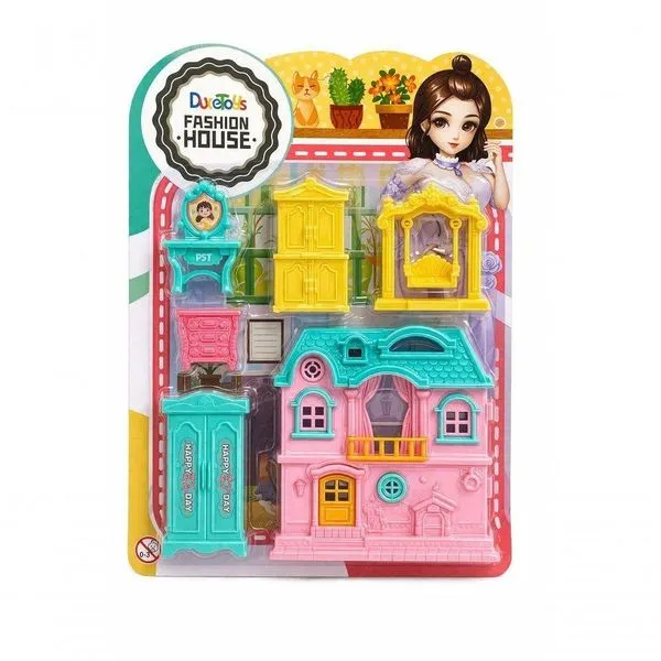 Casinha de Brinquedo Infantil Fashion House com Móveis e Acessórios Dute Brasil