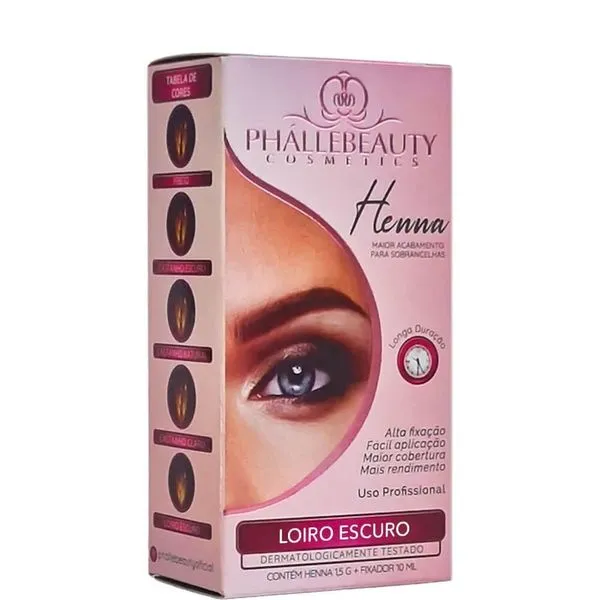 Phállebeauty - Henna Acabamento Para Sobrancelhas Loiro Escuro