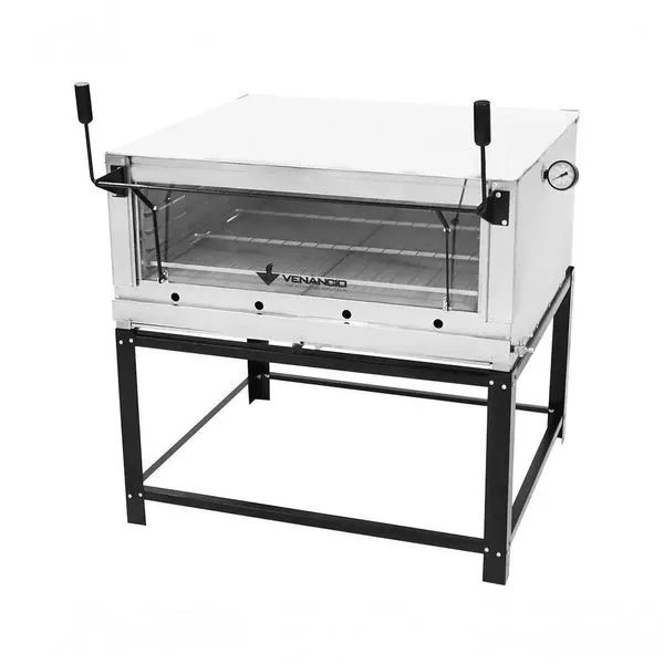 Forno Industrial de Lastro a Gás Venâncio FIRI90 Inox 132L com Pedra Refratária e Termômetro Forno Industrial de Lastro a Gás Venâncio FIRI90 Inox 132L com Pedra Refratária
