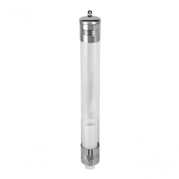 Dispenser para Copos de Café 50 ml em Aço Inox com Tubo Acrílico Organizador de Parede Inox Higipack Dispenser para Copos de Café 50 ml em Aço Inox com Tubo Acrílico Inox Higipack