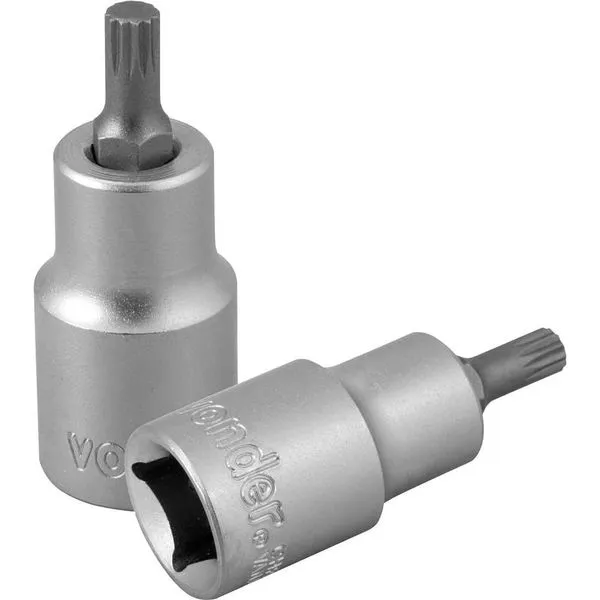 Soquete multidentado curto com encaixe de 1/2" M6 VONDER