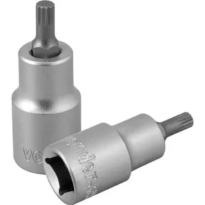 Soquete multidentado curto com encaixe de 1/2" M6 VONDER