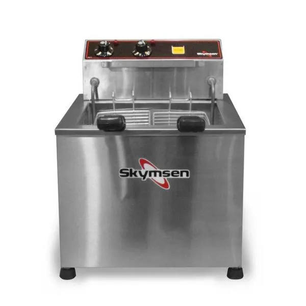 Fritador Elétrico De Mesa 15 Litros 2 Cestos Zona Fria Fzm8 220v - Skymsen