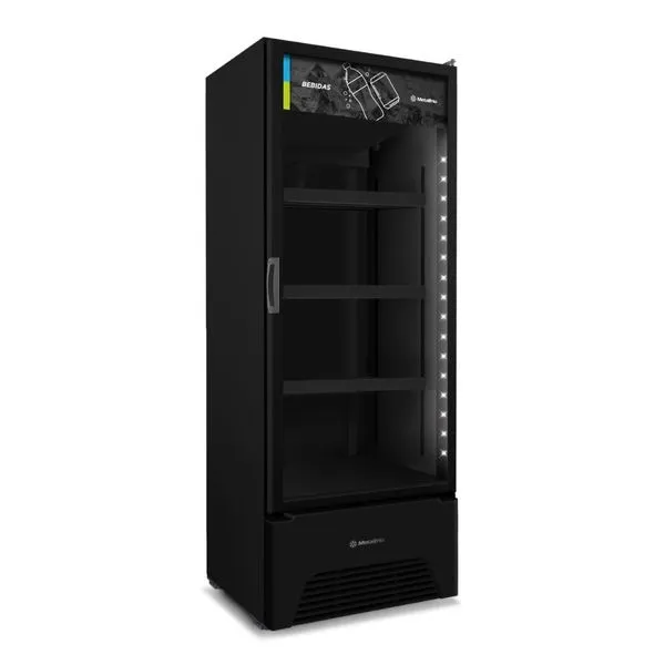 Expositor Vertical Multiuso 577 Litros Vb52ah All Black 220v - Metalfrio