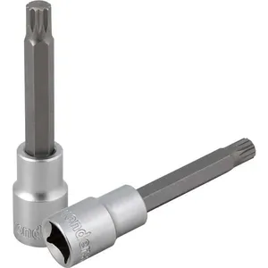 Soquete multidentado longo com encaixe de 1/2" M10 VONDER
