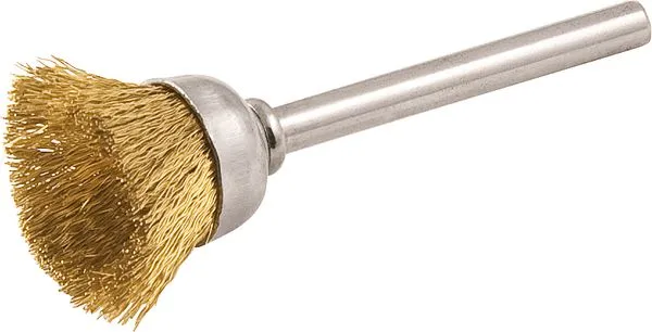 Escova Tipo Copo com Haste para Microrretífica 12mm em Latão - VONDER