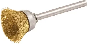 Escova Tipo Copo com Haste para Microrretífica 12mm em Latão - VONDER