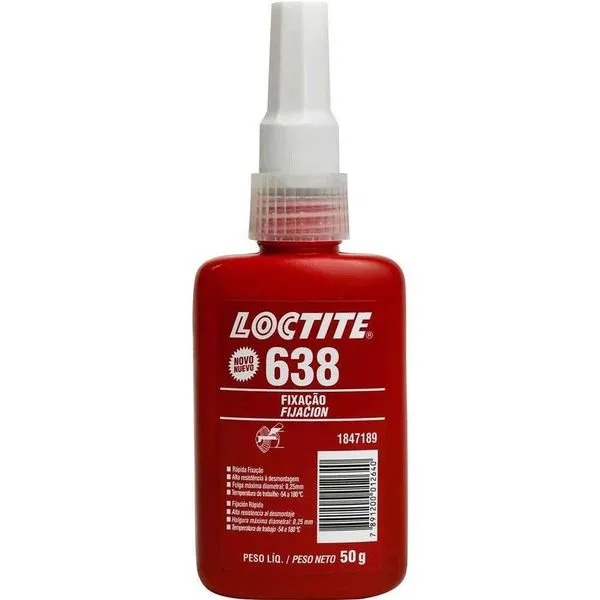 Adesivo Anaeróbico Para Fixação, 638, 50 G, Verde 1847189 Loctite