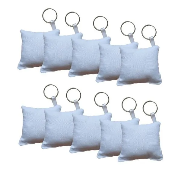 Kit 10 Almochaveiros Poliester Ideal Sublimação Branco