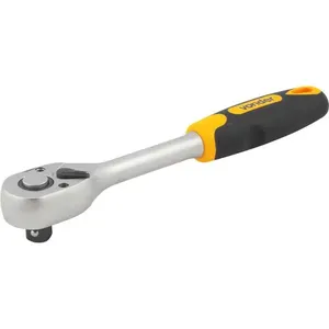 Catraca para Soquete Encaixe 1/2" Reversível Cabo Emborrachado - VONDER
