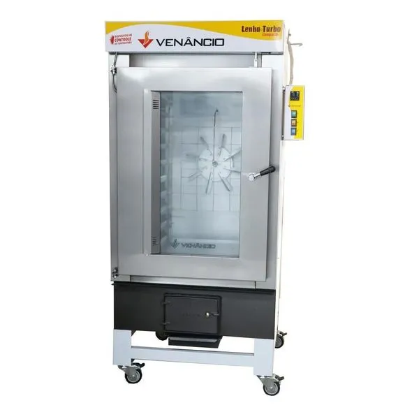 Forno Turbo A Lenha Ciclone Venâncio 10 Esteiras Fornalha Traseira 220v Monofásico Fclt10-15510