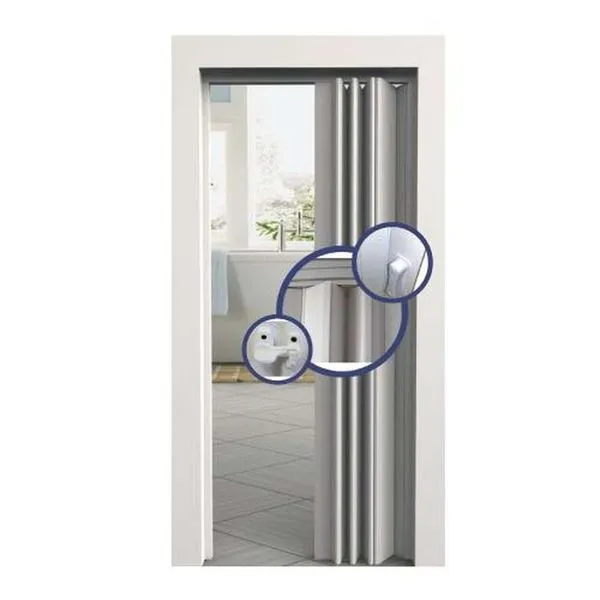 Porta Sanfonada Bege 80cm Vitesse - Divisória De Ambientes Com Design Perfeito