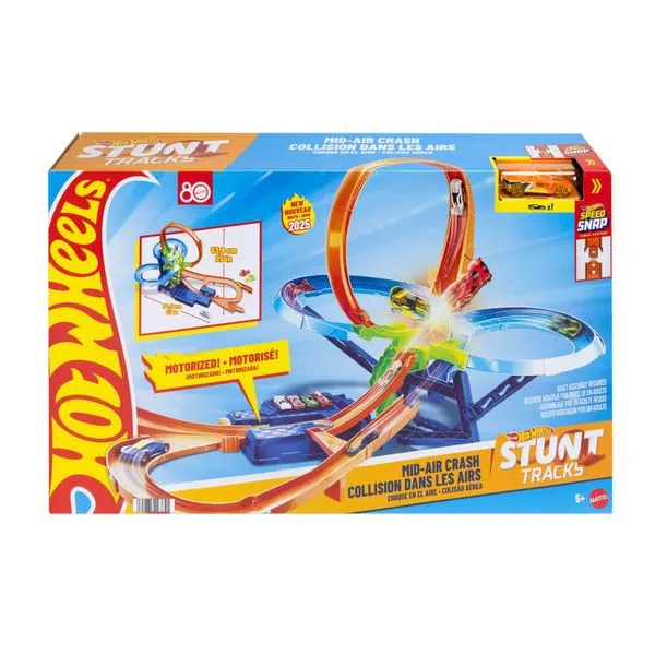 Pista De Percurso - Hot Wheels - Choque Multi-Aéreo - Stunt Tracks - Mattel
