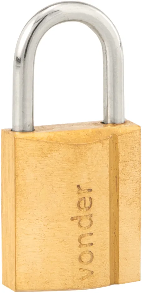 Cadeado de Latão 20mm encartelado - VONDER