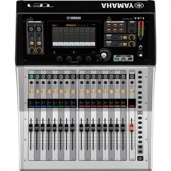 Mesa de Som Digital TF1 com 40 Canais de Entrada, Interface USB 34X34, Bivolt, Preta, Prata Yamaha Mesa de Som Digital TF1 com 40 Canais de Entrada e Interface USB 34X34 Preta, Prata Yamaha