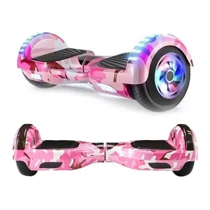 Hoverboard Overboard Skate Elétrico Led Rosa Camuflado Nº4