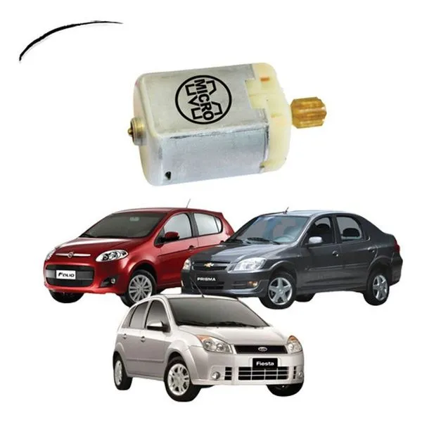 Motor de Trava Elétrica da Porta para Fechadura Modelo F103 em Palio Weekend e Outros Fiat Compatíveis Acionamento Motor de Trava Elétrica da Porta F103 para Palio Weekend, Doblo, Siena, Idea, Strada, Uno Universal