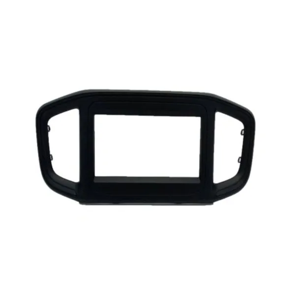 Moldura 2 Din e 1 Din para Som Automotivo Fiat Strada 2021 Acabamento para Instalação de Rádio Fiamon Moldura 2 Din e 1 Din para Som Automotivo Fiat Strada 2021 para Instalação de Rádio Fiamon