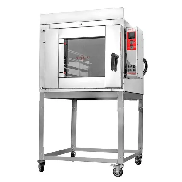 Forno Turbo Elétrico Spolu Trabor SPL-602E5 5 Esteiras 9.500W Monofásico Inox 220V Forno Turbo Elétrico Spolu Trabor SPL-602E5 5 Esteiras 9.500W Inox 220V