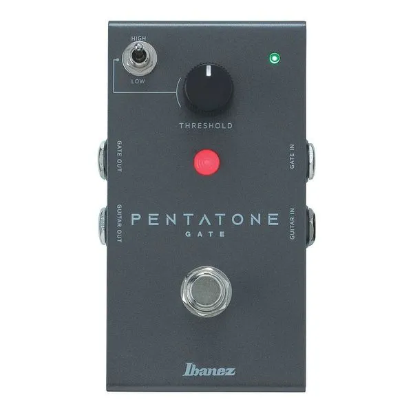 Pedal Noise Gate Ibanez Pentatone Series PTGATE Resposta Rápida com 4 Entradas e Saídas Pedal Noise Gate Ibanez Pentatone Series PTGATE com 4 Entradas e Saídas