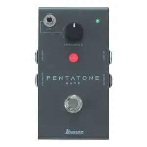 Pedal Noise Gate Ibanez Pentatone Series PTGATE Resposta Rápida com 4 Entradas e Saídas Pedal Noise Gate Ibanez Pentatone Series PTGATE com 4 Entradas e Saídas